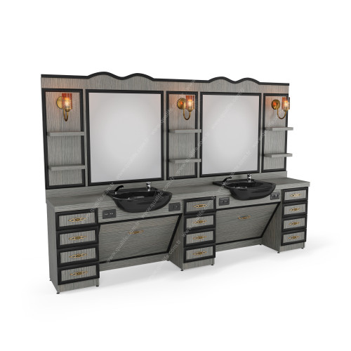 İkili Blok Berber Tezgahı ( Q-201 ) İkili Blok Berber Tezgahı ( Q-201 )