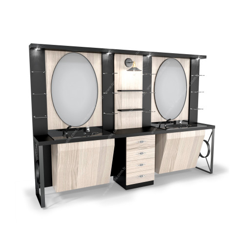 İkili Blok Berber Tezgahı ( Q-207 ) İkili Blok Berber Tezgahı ( Q-207 )