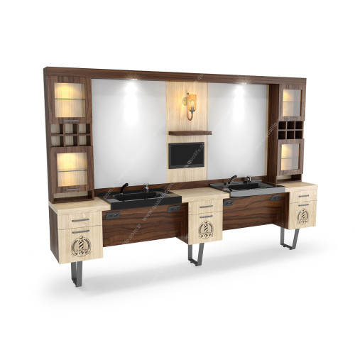 İkili Blok Berber Tezgahı ( Q-208 ) İkili Blok Berber Tezgahı ( Q-208 )