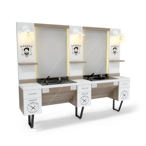 İkili Blok Berber Tezgahı ( Q-209 ) İkili Blok Berber Tezgahı ( Q-209 )