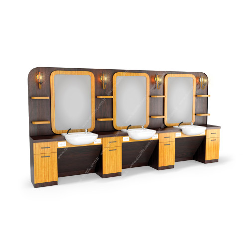 Üçlü Blok Berber Tezgahı ( Q-302 ) Üçlü Blok Berber Tezgahı ( Q-302 )