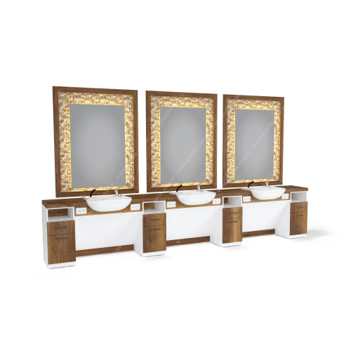 Üçlü Blok Berber Tezgahı ( Q-305 ) Üçlü Blok Berber Tezgahı ( Q-305 )