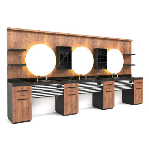 Üçlü Blok Berber Tezgahı ( Q-308 ) Üçlü Blok Berber Tezgahı ( Q-308 )